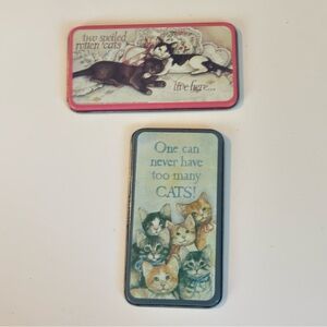 Decorative Cat Magnet Set - Pink and Blue